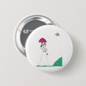 Die Welt Jane austens Button (Vorne & Hinten)