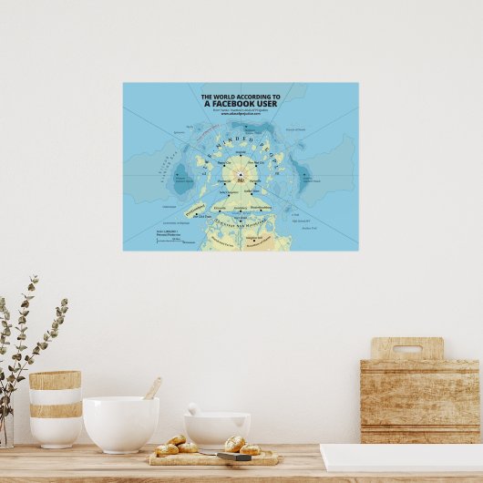 Die Welt laut einem Facebook-Nutzer Poster (Küche)