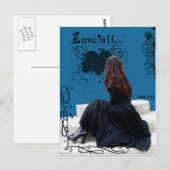 Die Welt lieben Postkarte (Vorne/Hinten)