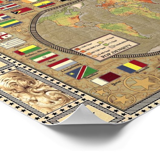 Die Welt - Livingstone Poster (Ecke)