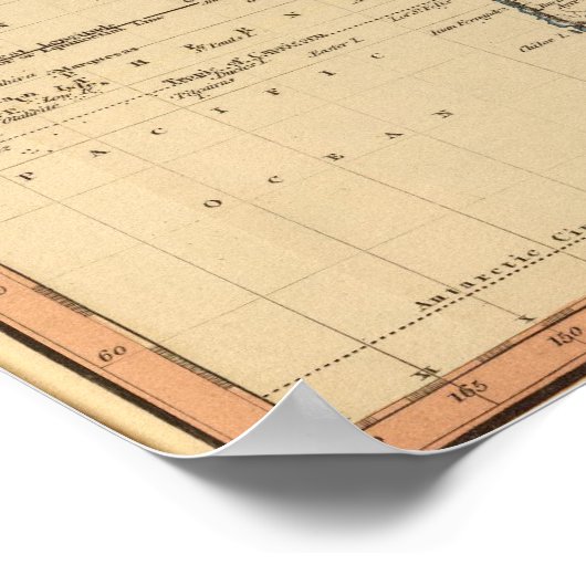 Die Welt, Mercators Projektion Poster (Ecke)