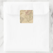Die Welt, Mercators Projektion Quadratischer Aufkleber (Tasche)