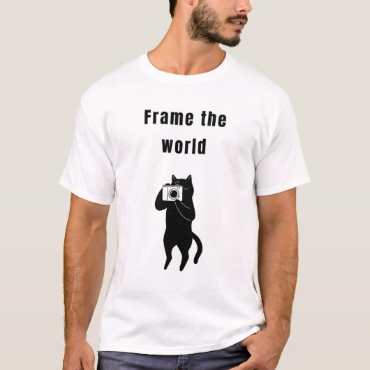 Die Welt mit der lustigen Katze T-Shirt (Vorderseite)