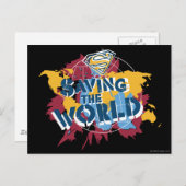 Die Welt mit Farbe retten Postkarte (Vorne/Hinten)