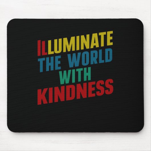 Die Welt mit Güte-Art-Aufkleber1 Mousepad (Vorne)