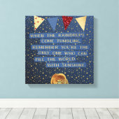 Die Welt mit sonniger Leinwand füllen (Insitu (Holzboden))