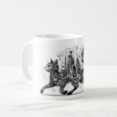 Die Welt mit Stil zu führen Kaffeetasse (Vorderseite Links)