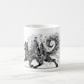 Die Welt mit Stil zu führen Kaffeetasse (Mittel)
