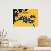 Die Welt nach alten Griechen Poster (Küche)