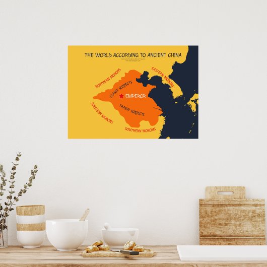 Die Welt nach alter China Poster (Küche)