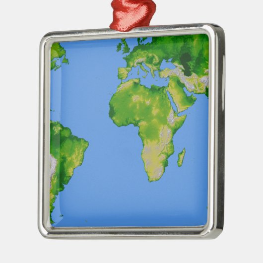 Die Welt Ornament Aus Metall (Links)