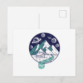 Die Welt Postkarte (Vorne/Hinten)