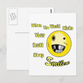 Die Welt Postkarte (Vorne/Hinten)