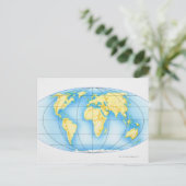 Die Welt Postkarte (Stehend Vorderseite)
