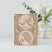 Die Welt Postkarte (Stehend Vorderseite)