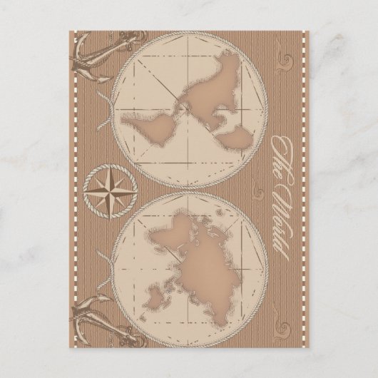 Die Welt Postkarte (Vorderseite)