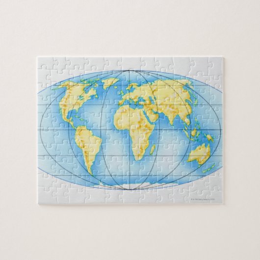Die Welt Puzzle (Horizontal)