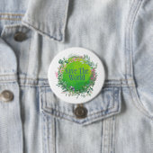 Die Welt retten, unseren Planeten zu schützen Button (Beispiel)