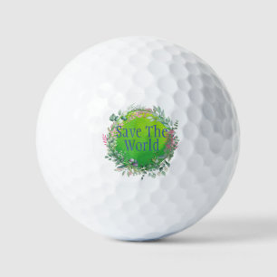 Die Welt retten, unseren Planeten zu schützen Golfball