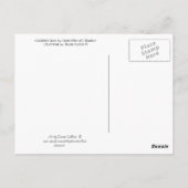 Die Welt rosa verändern Postkarte (Rückseite)