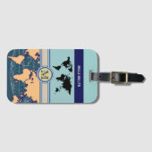 die Welt sehen Gepäckanhänger (Vorderseite (Horizontal))