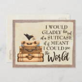 Die Welt sehen Postkarte (Vorne/Hinten)