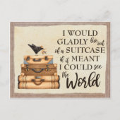 Die Welt sehen Postkarte (Vorderseite)
