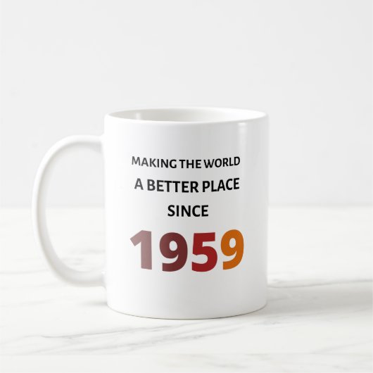 Die Welt seit der Tasse von 1959 zu einem besseren (Links)