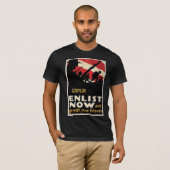 Die Welt sicherer machen - Jetzt anmelden T-Shirt (Vorne ganz)