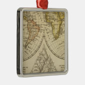 Die Welt Silbernes Ornament (Rechts)