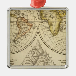 Die Welt Silbernes Ornament