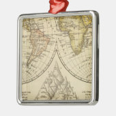 Die Welt Silbernes Ornament (Links)