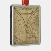 Die Welt Silbernes Ornament (Rechts)