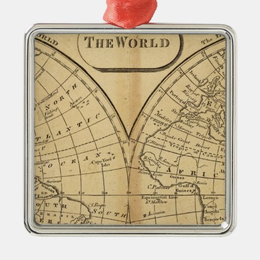 Die Welt Silbernes Ornament (Vorne)
