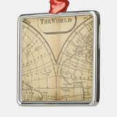 Die Welt Silbernes Ornament (Links)