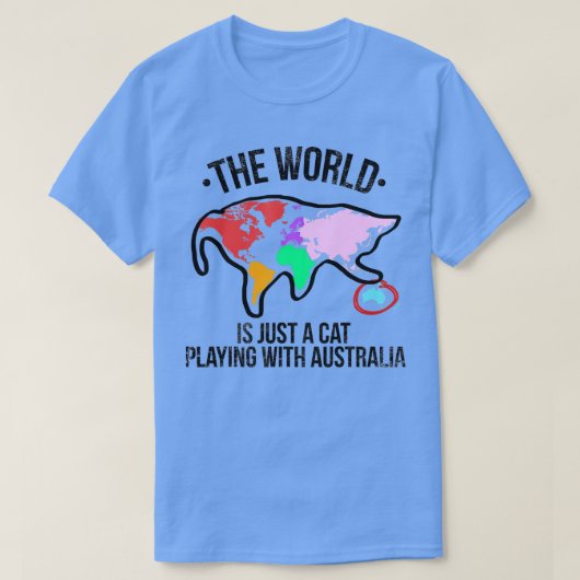 Die Welt spielt mit Australien T-Shirt (Design vorne)