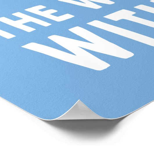 Die Welt steht der Ukraine gegenüber Poster (Ecke)