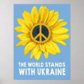 Die Welt steht der Ukraine gegenüber Poster (Vorne)