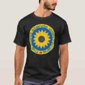Die Welt steht der Ukraine gegenüber T-Shirt (Vorderseite)