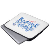 Die Welt steht mit Israel, ebenso wie ich Israel u Laptopschutzhülle (Vorne Knopf)