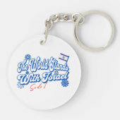 Die Welt steht mit Israel, ebenso wie ich Israel u Schlüsselanhänger (Rückseite)