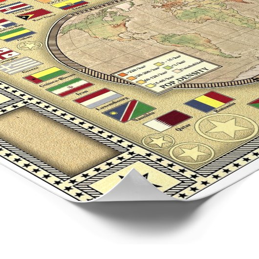 Die Welt - Tanezrotti Poster (Ecke)