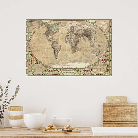 Die Welt - Tanezrotti Poster (Küche)