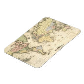 Die Welt über die Projektion von Mercator | 1840 Magnet (Linke Seite)