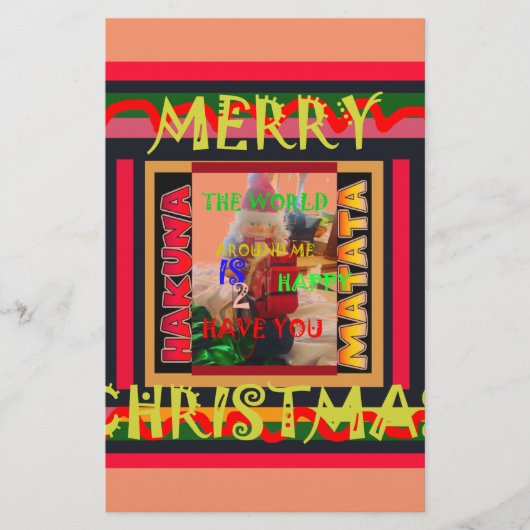 Die Welt um mich ist glücklich, dich farbig zu hab Briefpapier (Vorderseite)