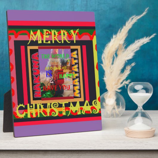 Die Welt um mich ist glücklich, dich farbig zu hab Fotoplatte (Seite)