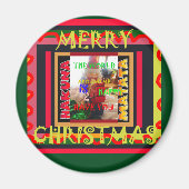 Die Welt um mich ist glücklich, dich farbig zu hab Magnet (Vorne)