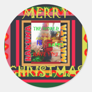 Die Welt um mich ist glücklich, dich farbig zu hab Runder Aufkleber