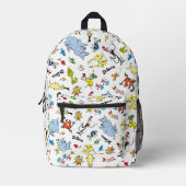 Die Welt von Dr. Seuss Pattern Bedruckter Rucksack (Vorderseite)