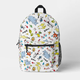 Die Welt von Dr. Seuss Pattern Bedruckter Rucksack